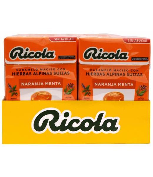 CARAMELO NARANJA MENTA 27.5 G RICOLA P 20