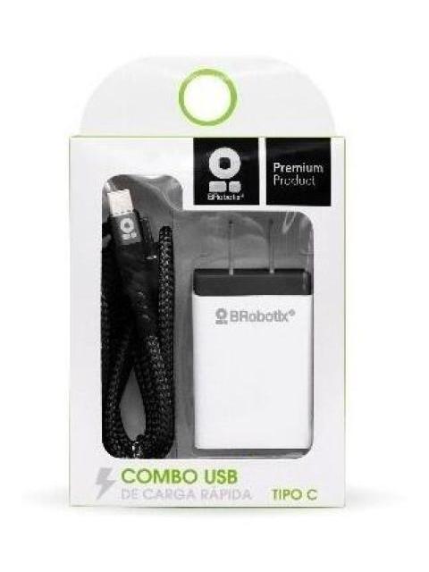 CARGADOR BROBOTIX USB C CABLE TIPO C CARGA RAPIDA 963325 -