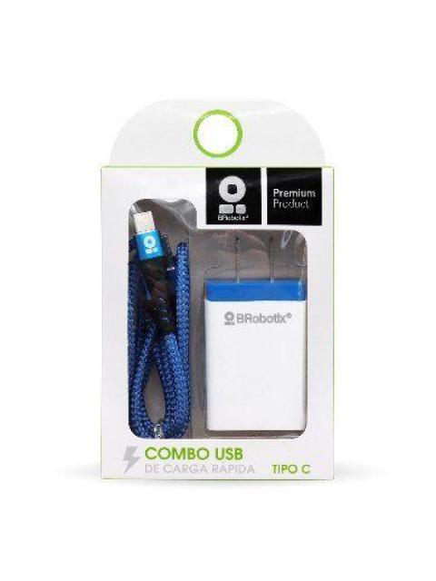 BROBOTIX CARGADOR USB 963332 1X USB 2.0 AZUL - INCLUYE CABLE USB DE 1 METRO
