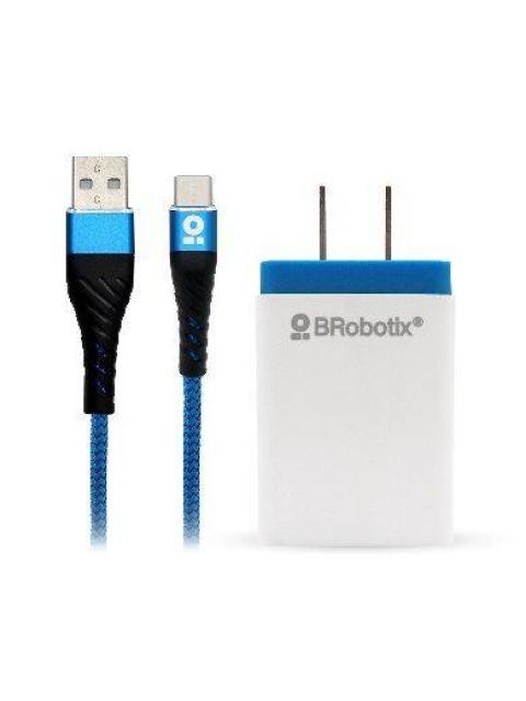 BROBOTIX CARGADOR USB 963332 1X USB 2.0 AZUL - INCLUYE CABLE USB DE 1 METRO