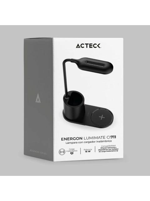 CARGADOR CON LAMPARA PARA ESCRITORIO ENERGON LUMIMATE CI711 ACTECK