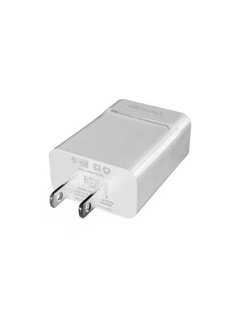 CARGADOR DE PARED VORAGO 5V USB BLANCO