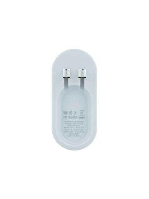 CARGADOR MOBIFREE CARGADOR DE PARED 3 PUERTOS USB COLOR BLANCO PARED CORRIENTE ALTERNA USB 3