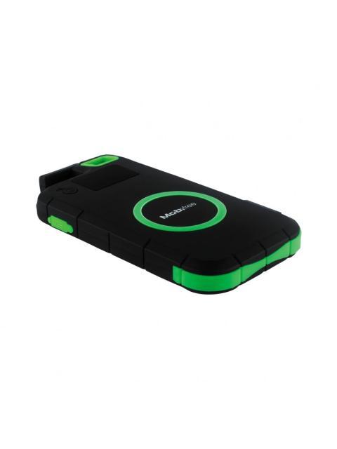 CARGADOR PORTATIL MOBIFREE POWER BANK CON CARGADOR INALAMBRICO POWERFREE 8000MAH NEGRO-VERDE