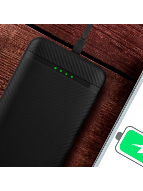 CARGADOR PORTATIL PERFECT CHOICE POWER BANK PC-241096 10.000MAH NEGRO