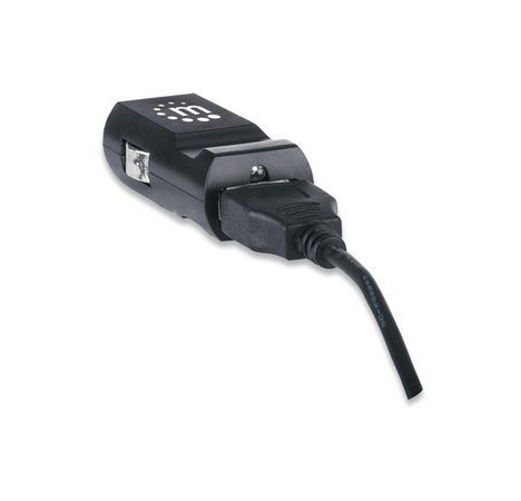 MANHATTAN CARGADOR USB POPCHARGE PARA AUTOMOVIL USB 2.0 NEGRO