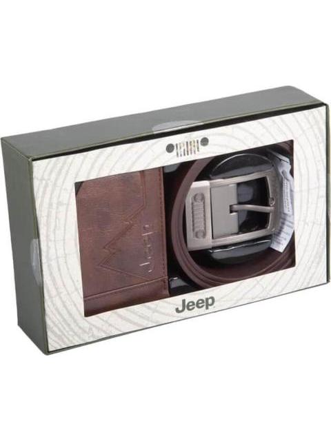 CARTERA CINTURON ACCESORIO CARTERA CINTURON JEEP SET CAFE JEEP