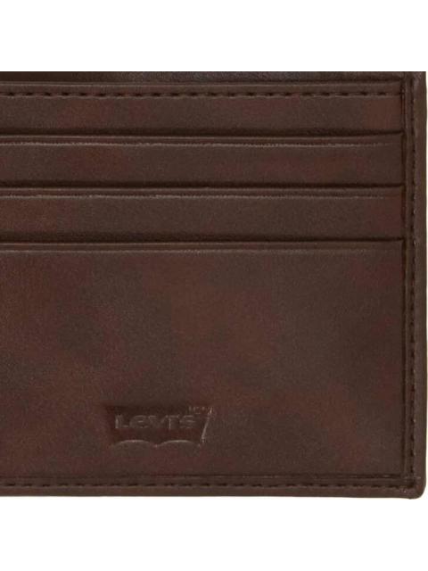 CARTERA CORTE SINTETICO CAFE LEVIS STRAUSS