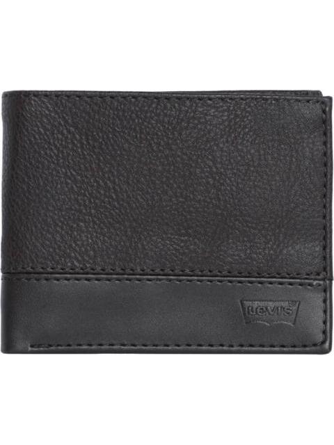 CARTERA CORTE SINTETICO NEGRO LEVIS STRAUSS
