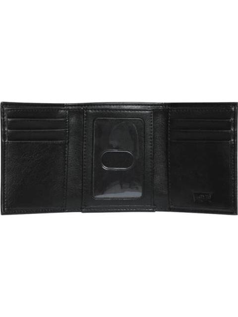 CARTERA PLEGABLE TRIFOLD NEGRO LEVIS STRAUSS