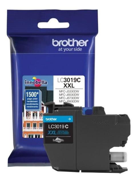 CARTUCHO BROTHER DE SUPER ALTO RENDIMIENTO LC3019C CIAN 1500 PAGINAS