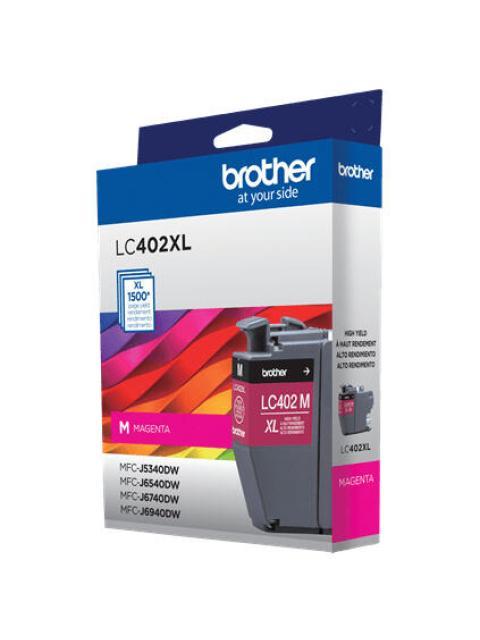 CARTUCHO BROTHER LC402XLMS ALTO RENDIMIENTO MAGENTA 1500 PAGINAS