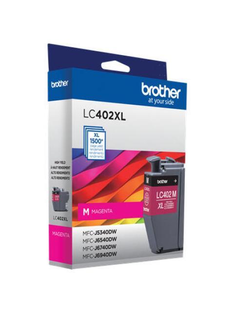 CARTUCHO BROTHER LC402XLMS ALTO RENDIMIENTO MAGENTA 1500 PAGINAS