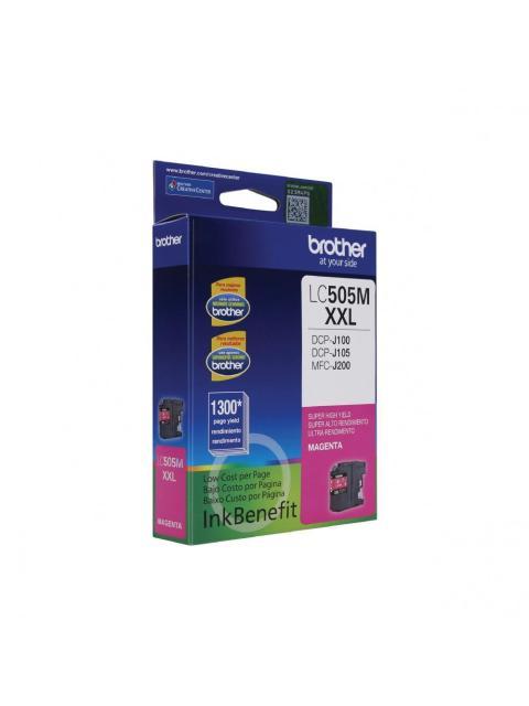 CARTUCHO BROTHER LC-505M MAGENTA 1300 PAGINAS