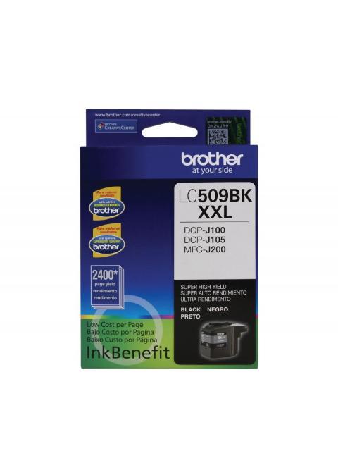 CARTUCHO BROTHER LC-509BK NEGRO 2400 PAGINAS