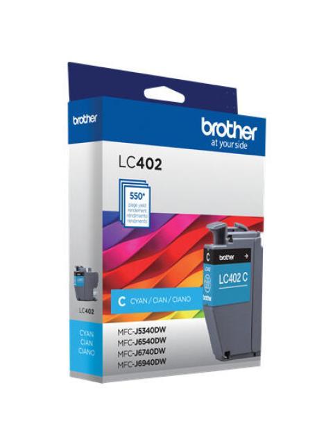CARTUCHO DE TINTA BROTHER LC402C CYAN