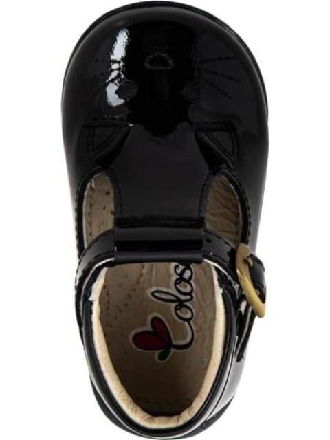BOTIN ESCOLAR DE PIEL NEGRO COLOSO