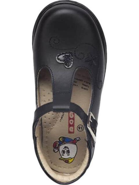 ZAPATO BOTIN ESCOLAR PIEL NEGRO DOGI