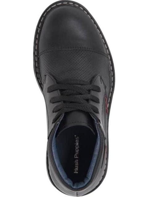 BOTIN ESCOLAR DE PIEL NEGRO HUSH PUPPIES1