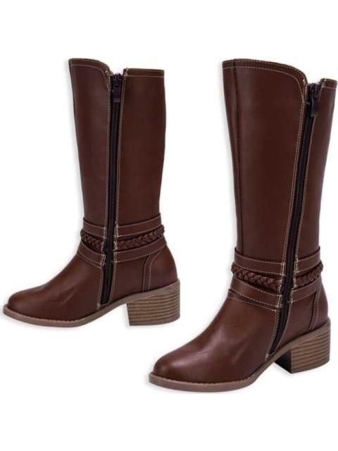 BOTA ALTA HEBILLAS COGNAC TROPICANA N