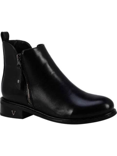 BOTA PU CIERRE METALICO NEGRO VI LINE