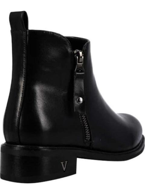 BOTA PU CIERRE METALICO NEGRO VI LINE