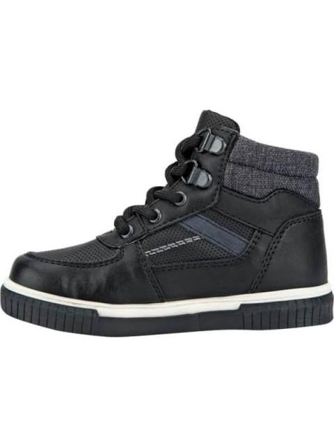 CASUAL BOTIN SUELA BICOLOR NEGRO BLASITO