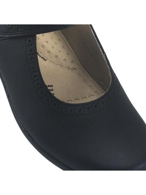 ZAPATO ESCOLAR DE PIEL NEGRO DOGI
