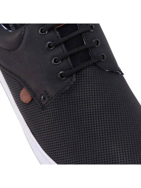 TENIS URBANO CASUAL AGUJETA NEGRO MIRAGE