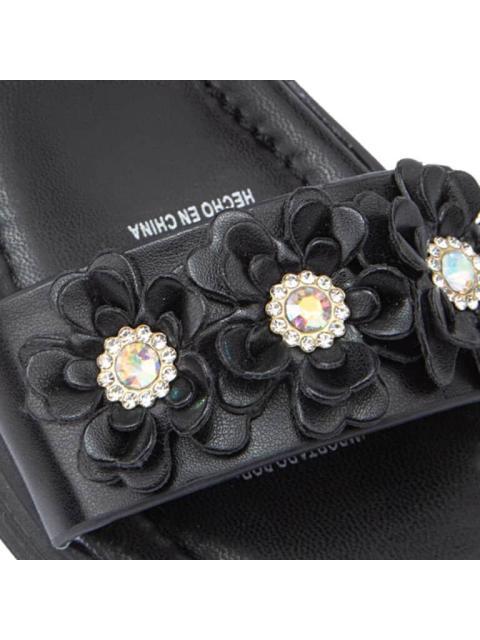SANDALIA FLORES NEGRO VIVIS SHOES KIDS