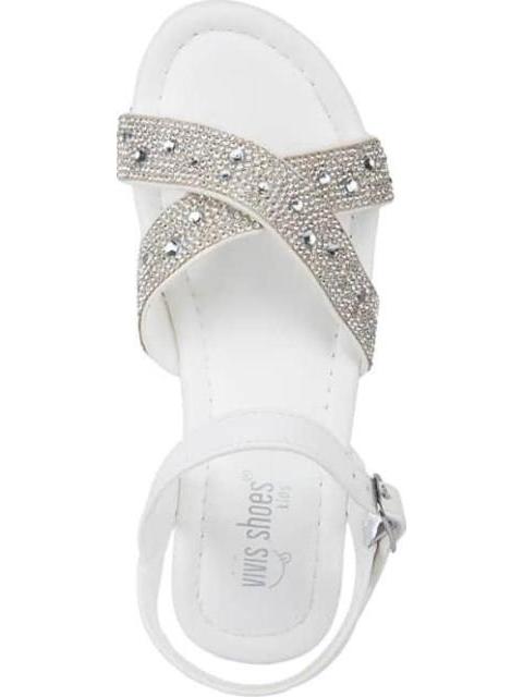 SANDALIA CON BRILLOS BLANCO VIVIS SHOES KIDS