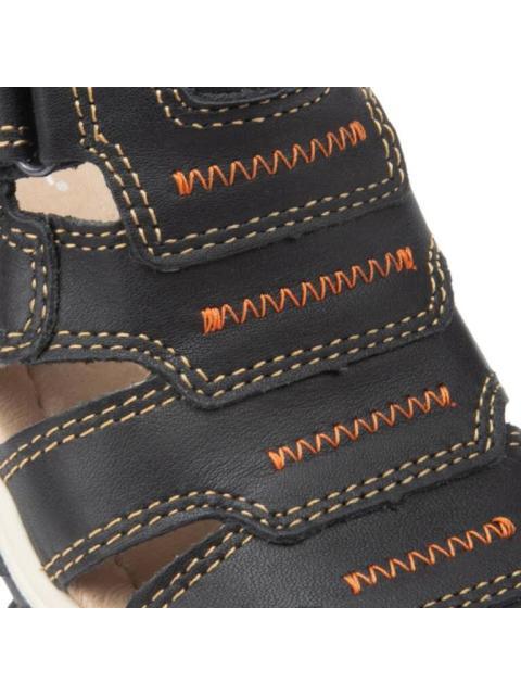 SANDALIA DE PIEL NEGRO SCHATZ KIDS