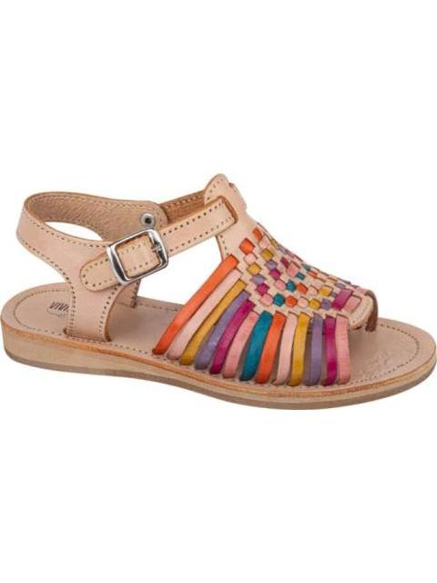 SANDALIA DE PIEL NUDE VIVIS SHOES KIDS
