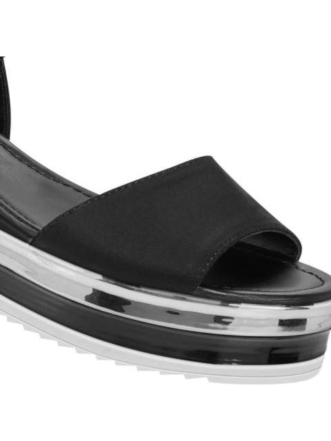 SANDALIA PLATAFORMA BAJA NEGRO VI LINE