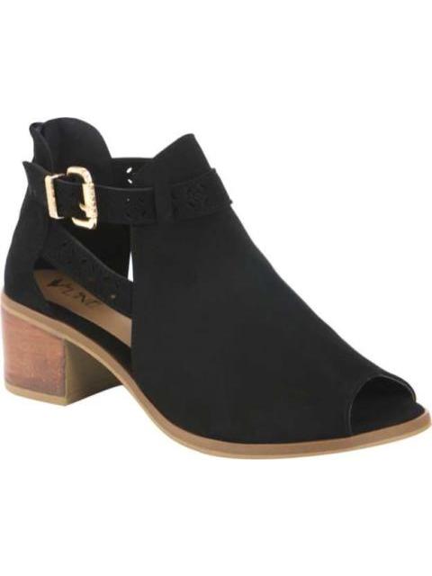 SANDALIA BOTIN CON TACON NEGRO VI LINE