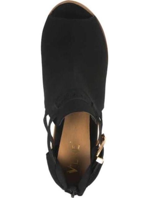 SANDALIA BOTIN CON TACON NEGRO VI LINE