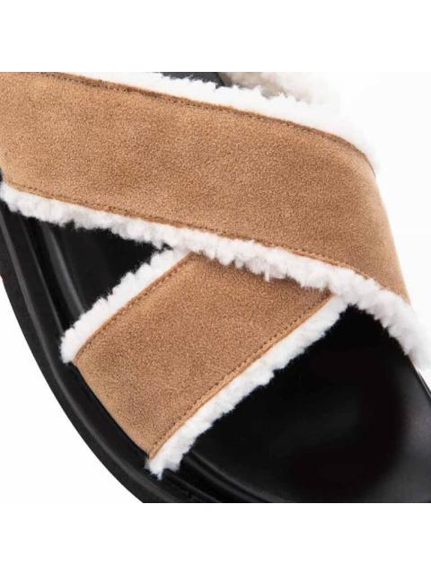 SANDALIA PLANA TAUPE VI LINE FASHION