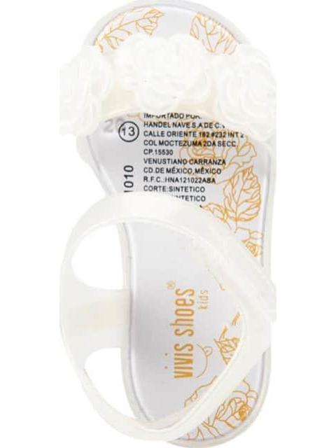 SANDALIA PLANA BLANCO VIVIS SHOES KIDS