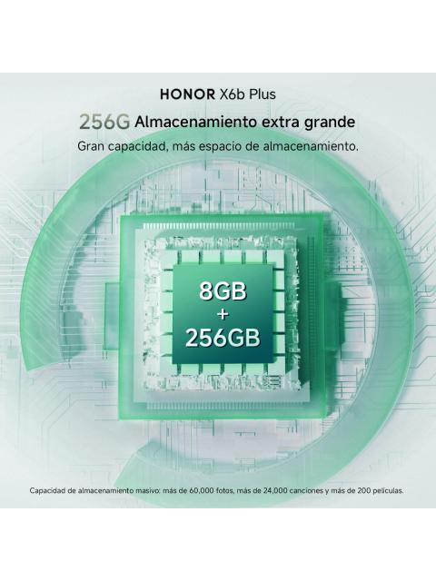 CELULAR HONOR X6B PLUS 256 GB 8GB RAM VERDE FORESTA