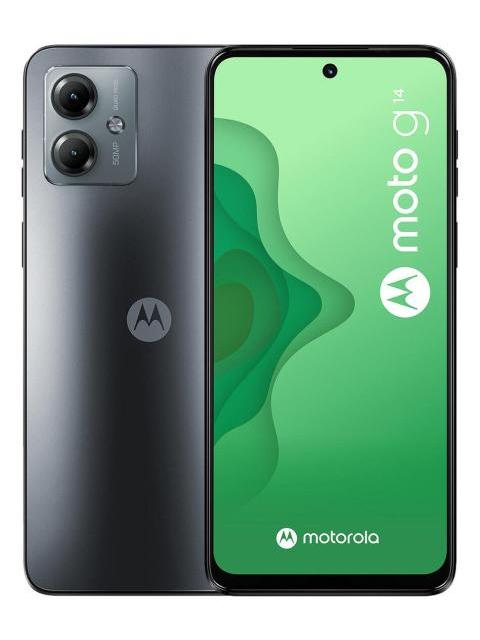 CELULAR MOTOROLA MOTO G14 4GB 128GB CAMARA 50MP + 2MP GRIS