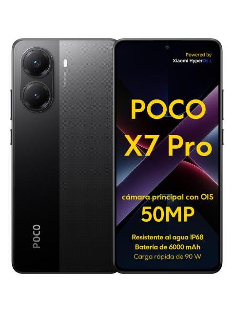 CELULAR XIAOMI POCO X7 PRO 5G DUAL SIM 256GB NEGRO 8RAM 50MPX