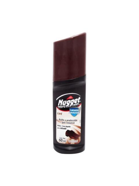 CERA PARA CALZADO NUGGET LIQUIDA CAFE 60 ML