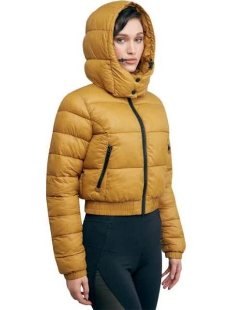 CHAMARRA CROP ACOLCHADA AMARILLO MOSTAZA HOLLY LAND