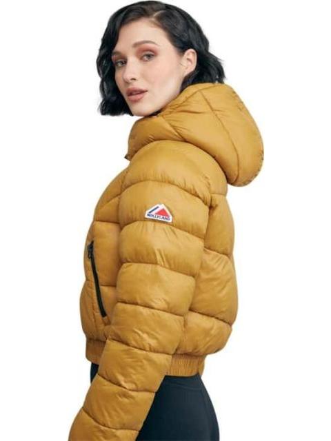 CHAMARRA CROP ACOLCHADA AMARILLO MOSTAZA HOLLY LAND