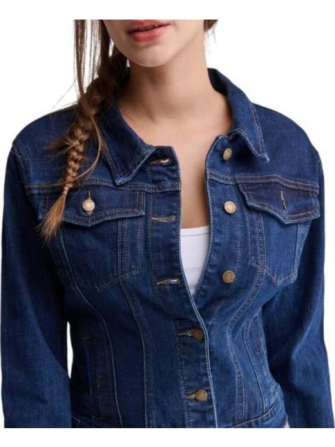 CHAMARRA DE MEZCLILLA AZUL INDIGO HOLLY LAND