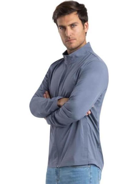 CHAMARRA DEPORTIVA AZUL SKECHERS1