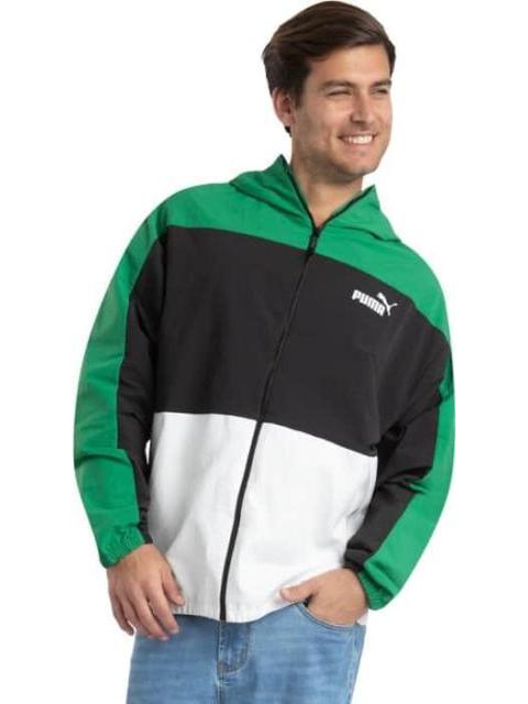 CHAMARRA HOODED WINDBREAKER VERDE PUMA