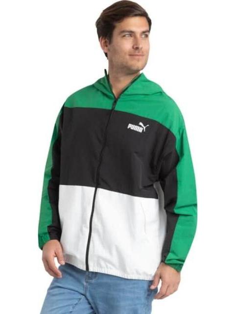 CHAMARRA HOODED WINDBREAKER VERDE PUMA