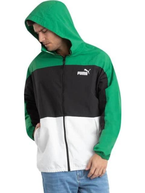 CHAMARRA HOODED WINDBREAKER VERDE PUMA