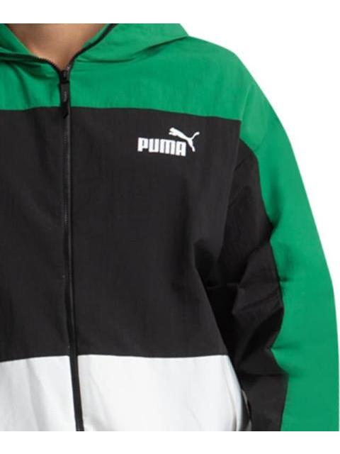CHAMARRA HOODED WINDBREAKER VERDE PUMA